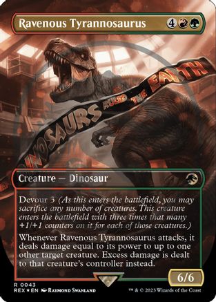 Ravenous Tyrannosaurus (REX-018) - rare (Borderless) main image 0