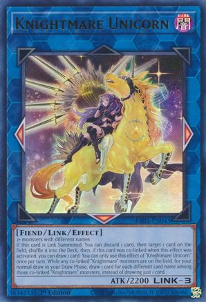 Knightmare Unicorn (Arte Alternativa) - MGED-EN034 - Premium Gold Rara - 1a Edizione - Carta Da Gioco Yu-Gi-Oh! - 5