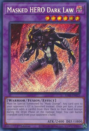 Masked HERO Dark Law (Secret Rare) - 25th Anniversary Rarity Collection ...