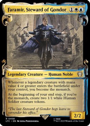 Faramir, Steward of Gondor (Showcase Scrolls) - Commander: The Lord of ...