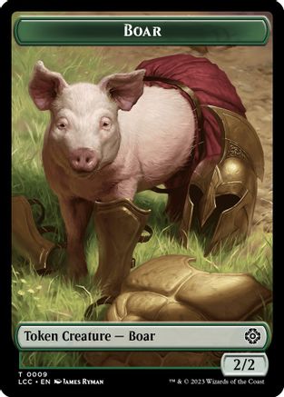 Boar // Merfolk (0005) Double-Sided Token