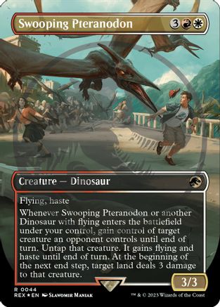 Swooping Pteranodon (Borderless) (Emblem)