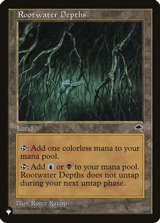 Rootwater Depths