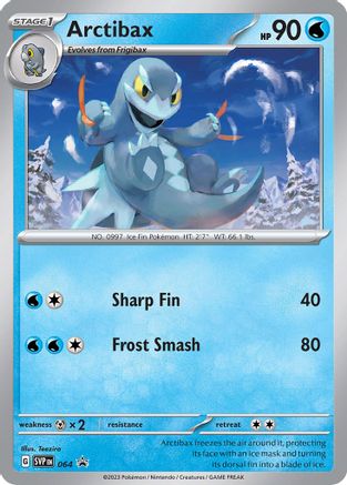 SV: Scarlet & Violet Promo Cards Arctibax #064
