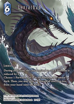 Leviathan (Full Art) - Beyond Destiny - Final Fantasy TCG