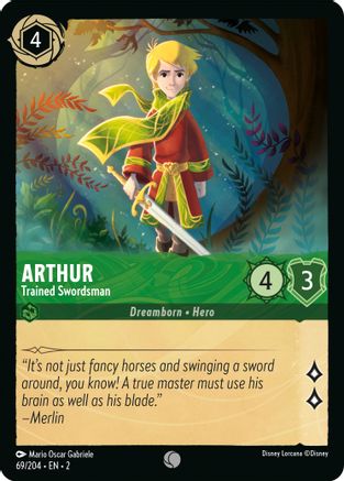 Arthur - Trained Swordsman - Rise of the Floodborn - Disney Lorcana