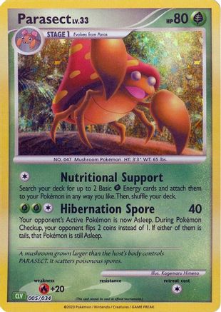 Trading Card Game Classic Parasect #005