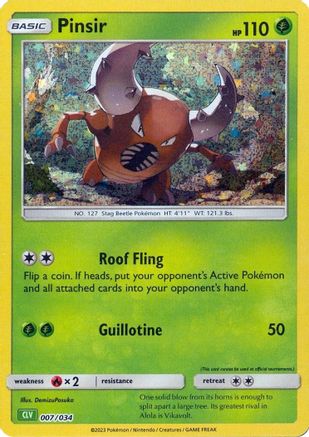 Trading Card Game Classic Pinsir #007
