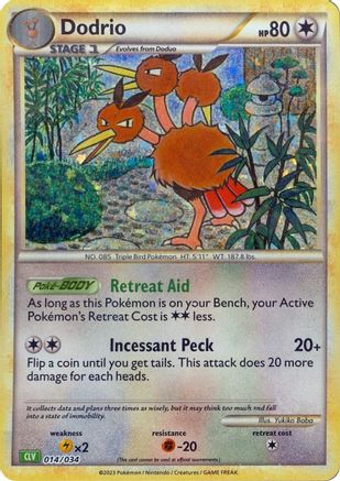 Trading Card Game Classic Dodrio #014