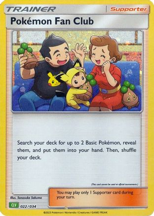 Trading Card Game Classic Pokemon Fan Club (CLV) #022
