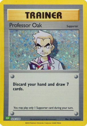 Trading Card Game Classic Professor Oak (CLV) #024
