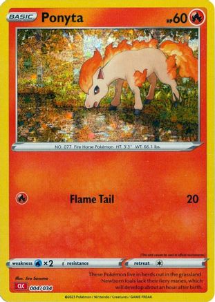 Trading Card Game Classic Ponyta #004