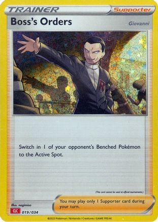 Trading Card Game Classic Boss's Orders (CLC) #019