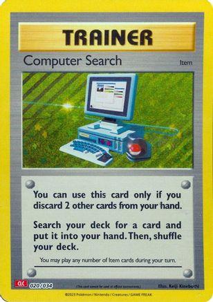 Trading Card Game Classic Computer Search (CLC) #020