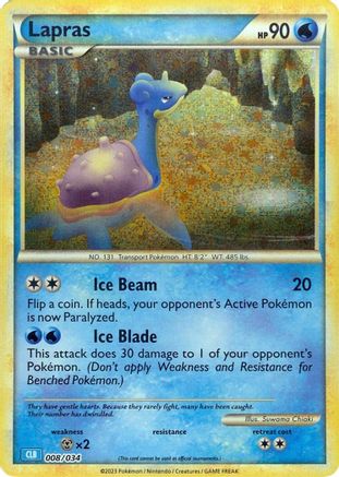 Trading Card Game Classic Lapras #008