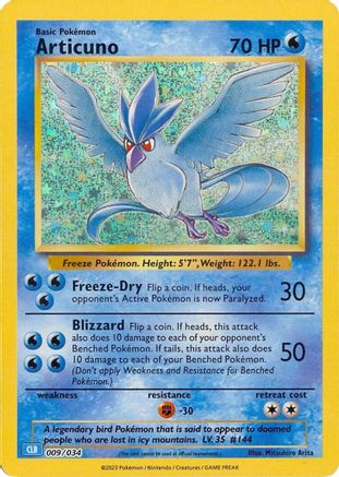Trading Card Game Classic Articuno #009