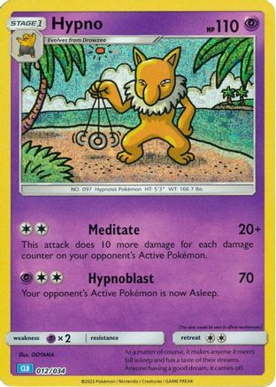 Trading Card Game Classic Hypno #012