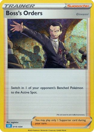 Trading Card Game Classic Boss's Orders (CLB) #019
