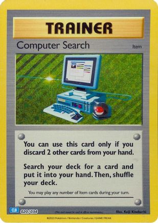 Trading Card Game Classic Computer Search (CLB) #020