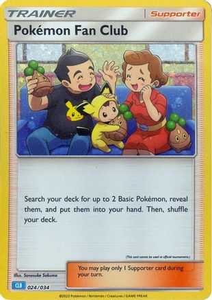 Trading Card Game Classic Pokemon Fan Club (CLB) #024