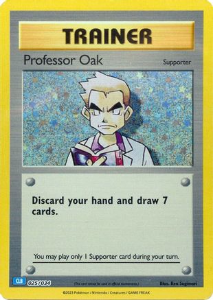 Trading Card Game Classic Professor Oak (CLB) #025