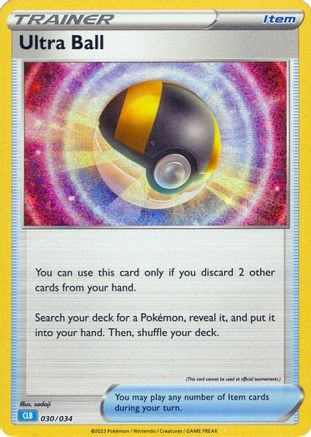 Trading Card Game Classic Ultra Ball (CLB) #030