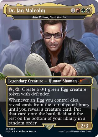 Dr. Ian Malcolm - Atla Palani, Nest Tender - Secret Lair Drop Series ...