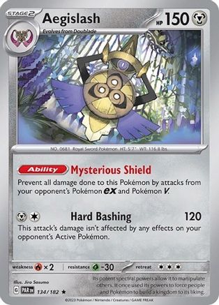 Deck Exclusives Aegislash - 134/182 (Non-Holo) #134