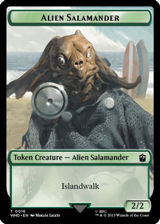Alien Salamander // Mutant Double-Sided Token