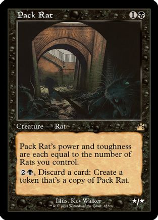 Pack Rat (Retro Frame) - Ravnica Remastered - Magic: The Gathering