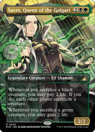 Savra, Queen of the Golgari (Anime Borderless)