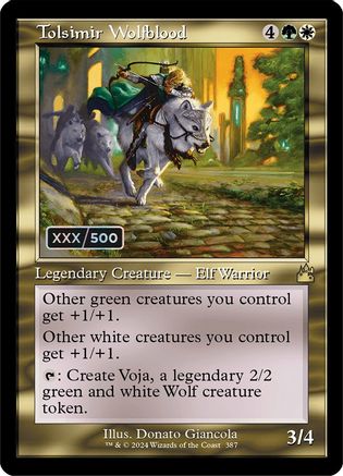 Tolsimir Wolfblood (Retro Frame) (Serial Numbered)