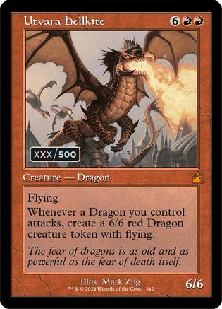 Utvara Hellkite (Retro Frame) (Serial Numbered)
