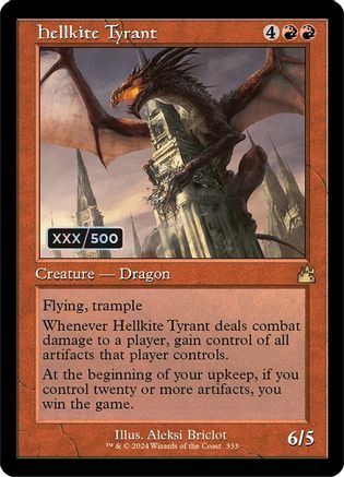 Hellkite Tyrant (Retro Frame) (Serial Numbered) - Ravnica Remastered ...