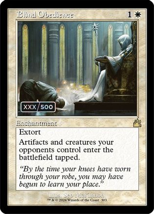 Blind Obedience (Retro Frame) (Serial Numbered)