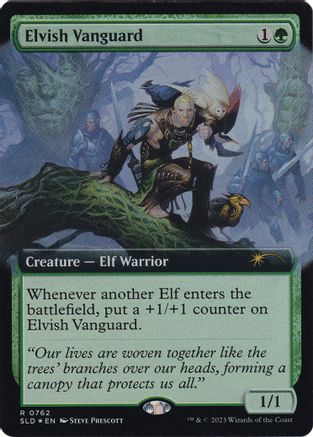 Elvish Vanguard (Extended Art) - Secret Lair Drop Series - Magic: The ...