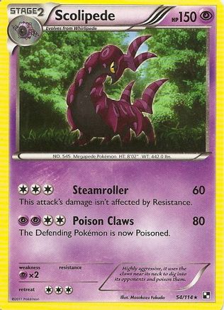 Blister Exclusives Scolipede - 54/114 (Cracked Ice Holo) #54