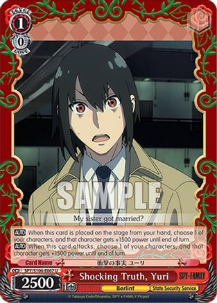 Shocking Truth, Yuri - SPY x FAMILY - Weiss Schwarz