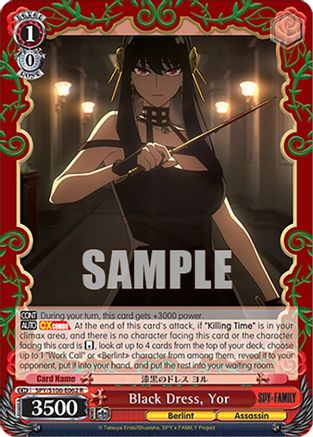 Black Dress, Yor - SPY x FAMILY - Weiss Schwarz
