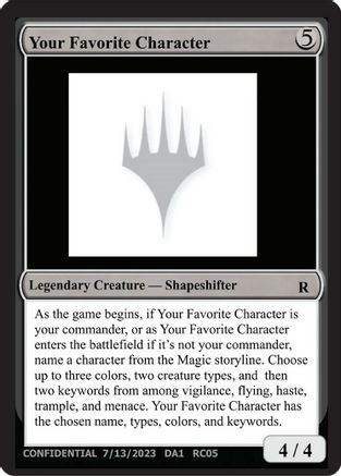 Your Favorite Character