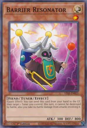 Yugioh Barrier Resonator STOR-EN006 Common 1st Edition Storm Of