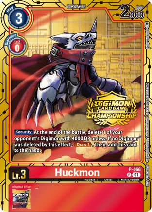 Huckmon - P-066 (Championship 2023 Gold Card Set) - Digimon Promotion ...