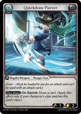 Quickdraw Piercer - Alchemical Revolution Starter Decks - Grand Archive TCG