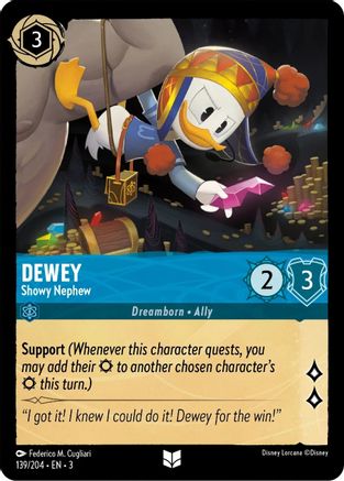 Dewey - Showy Nephew - Into the Inklands - Disney Lorcana