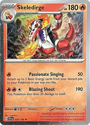 Miscellaneous Cards & Products Skeledirge - 038/198 (Cosmos Holo) #038