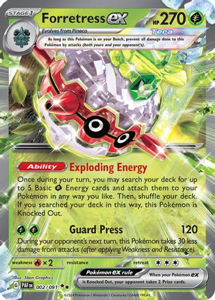 SV: Paldean Fates Forretress ex #002