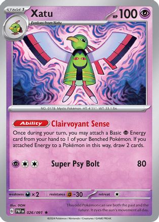 SV: Paldean Fates Xatu #026