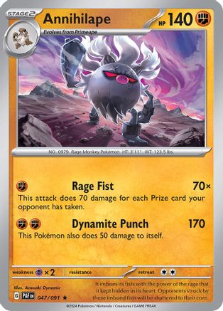 SV: Paldean Fates Annihilape #047