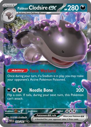 SV: Paldean Fates Paldean Clodsire ex #059