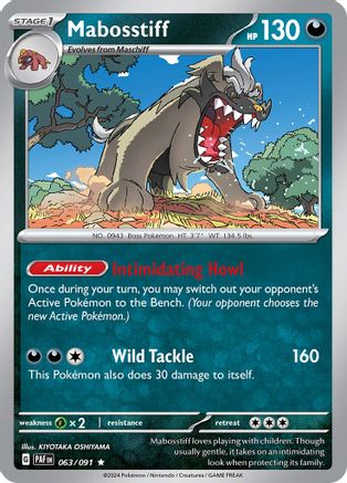 SV: Paldean Fates Mabosstiff #063